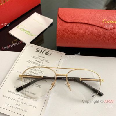 New Replica Cartier Half Frame Clear Lens Eyeglasses - Buy Wholesale